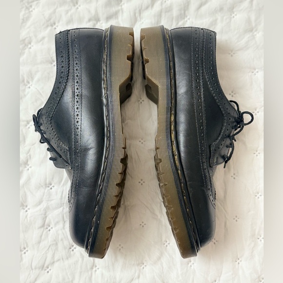 Vintage Dr.Martens Wingtip Black Men's UK 9 US 10 3989 Brogue Made In England - Picture 10 of 16